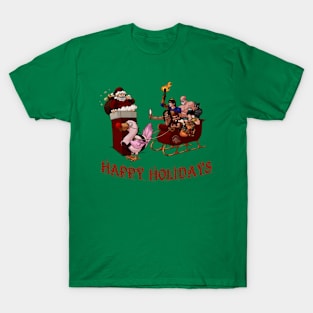 Walrus Chistmas Design T-Shirt